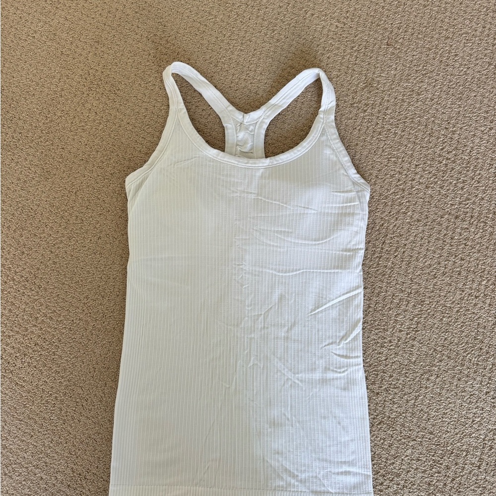 Lululemon Ebb to Street tank in white!